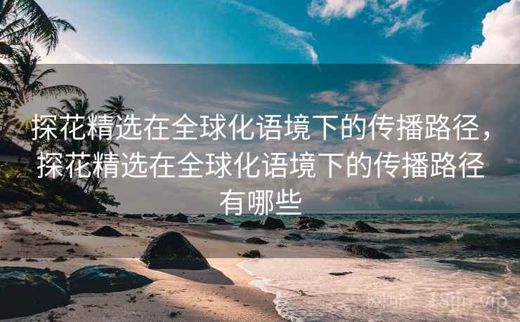 探花精选在全球化语境下的传播路径，探花精选在全球化语境下的传播路径有哪些