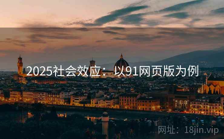 2025社会效应：以91网页版为例