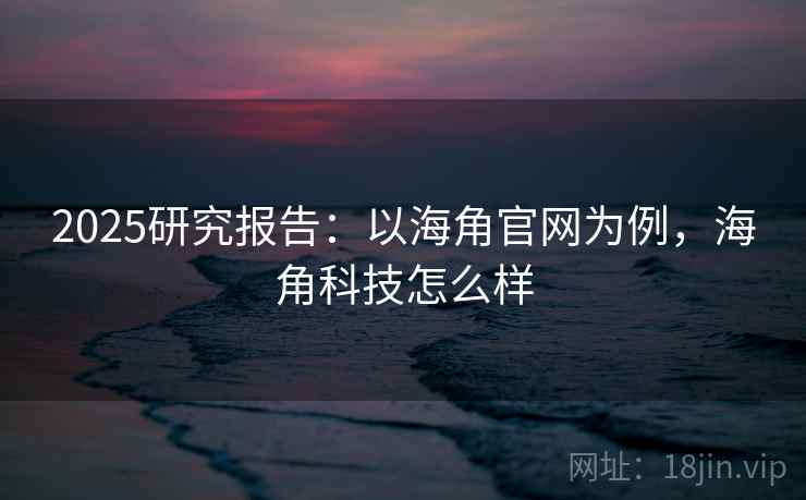 2025研究报告：以海角官网为例，海角科技怎么样