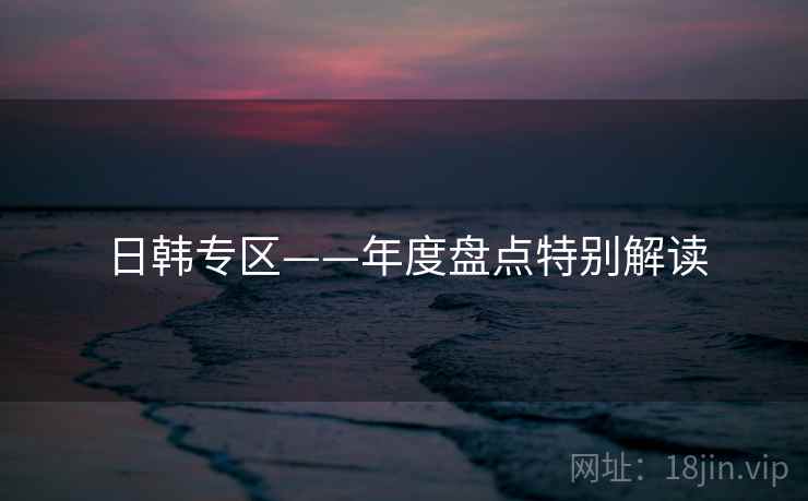 日韩专区——年度盘点特别解读
