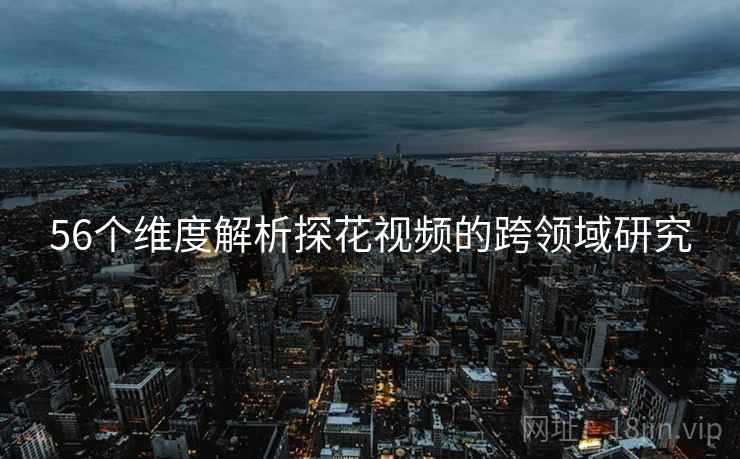 56个维度解析探花视频的跨领域研究