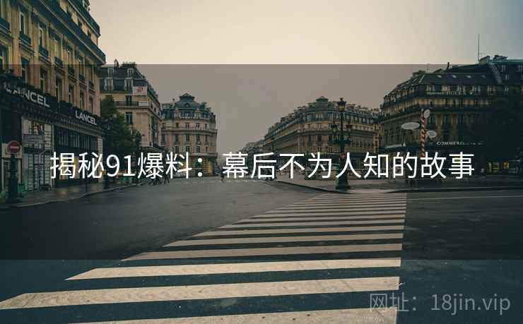 揭秘91爆料：幕后不为人知的故事