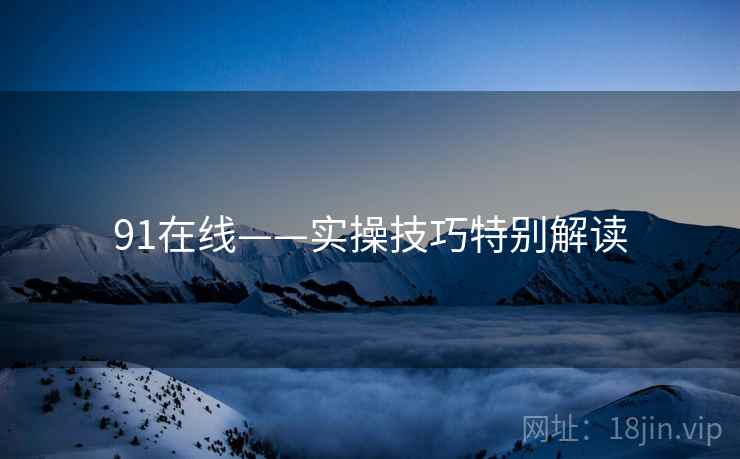 91在线——实操技巧特别解读
